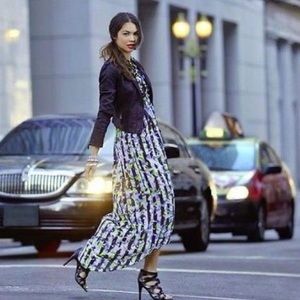 PETER PILOTTO x TARGET Sheer Floral Print Maxi Halter Cover Up Dress